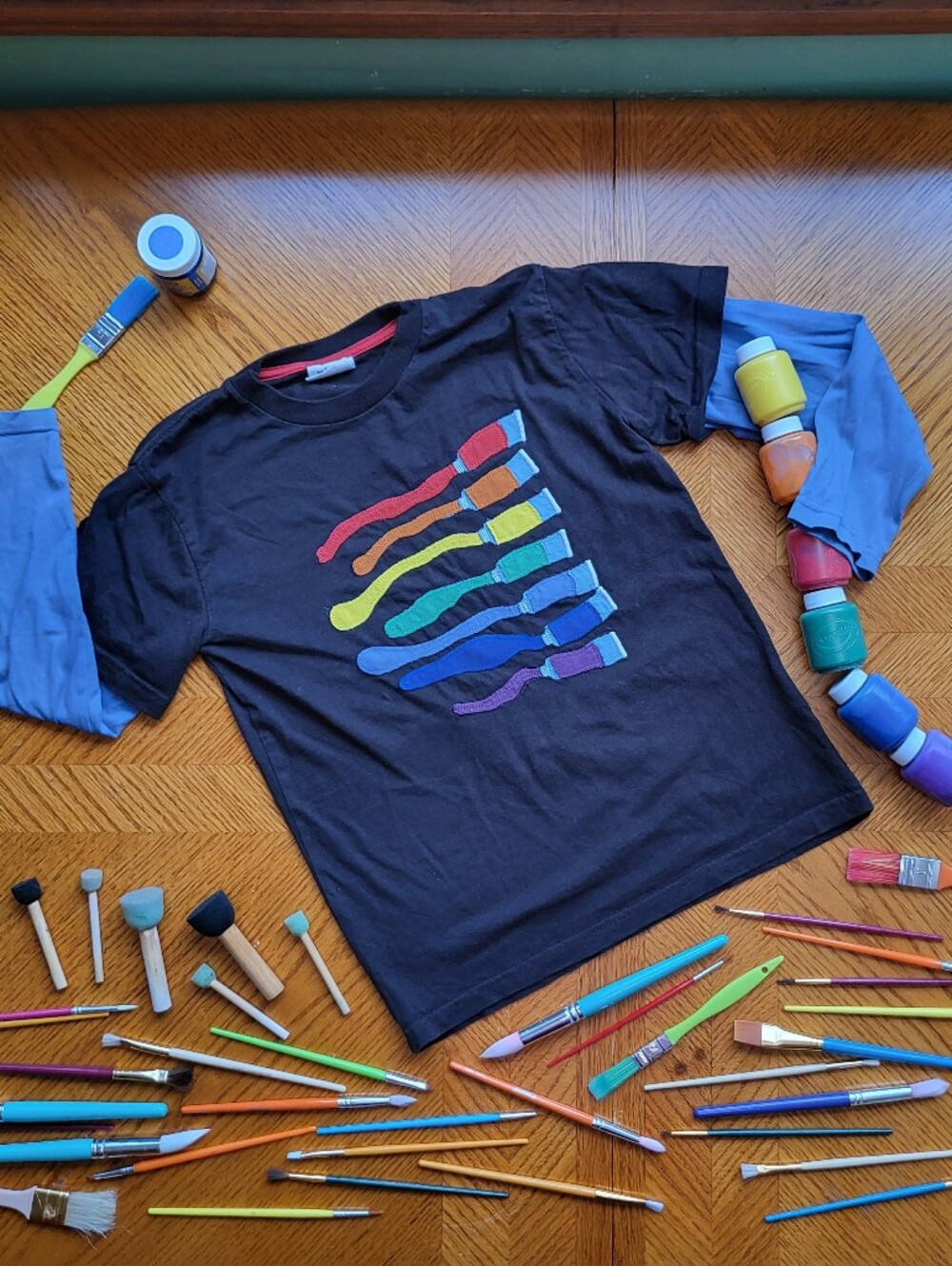Mini Boden paintbrush Tee